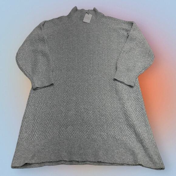 GYPSY CLOUD Women’s 1X LIGHT HEATHER GRAY SWEATER DRESS - Picture 3 of 3
